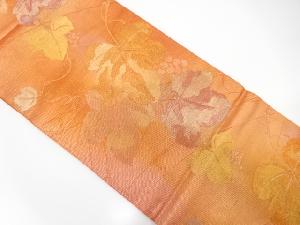 紗 葡萄模様織出し名古屋帯